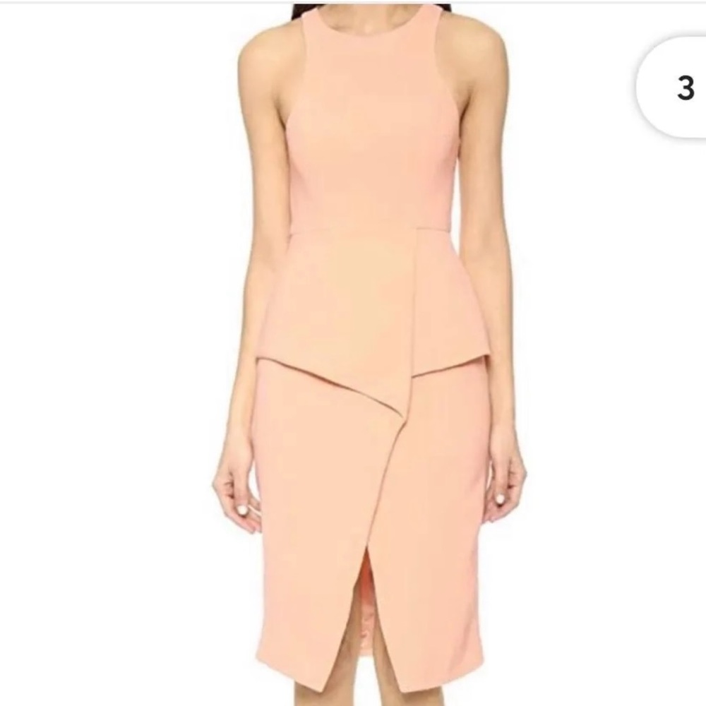 NWT Finders Keepers Lonely Hour Sheath Dress in Dusty Peach, XS